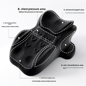 升级版记忆海绵侧睡枕，带手机垫，异形腿部支撑，适合床边靠背躺卧，提供舒适感 - Product Image 3