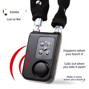 Candado de Cadena Multilargo con Alarma Antirrobo sin Llave e Impermeable para Motocicletas, Bicicletas Eléctricas y Bicicletas - Product Image 3
