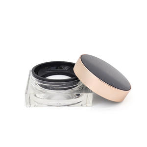 Couvercle carré à vis à paroi épaisse pour poudre libre, emballage cosmétique personnalisable - Product Image 1