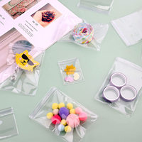 Ustom-bolsa pequeña de PVC para joyería, bolsa de plástico con cremallera reutilizable para embalaje de joyería, con cierre