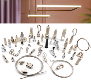 Système <span class=keywords><strong>de</strong></span> <span class=keywords><strong>suspension</strong></span> pince à câble OEM fixation au plafond en métal <span class=keywords><strong>Suspension</strong></span> à montage réglable pour lumière LED 1.0 1.2mm - Product Image 4