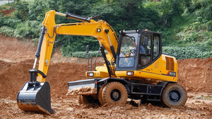 Excavatrice Liugong W915E, excavatrice sur roues de 15 tonnes, haute mobilité, travaux de construction routière urbaine - Product Image 5