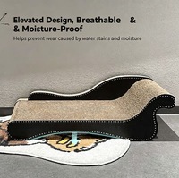 Canapé-griffoir ondulé pour chat en carton ondulé épaissi, surface de griffage multi-angles, lit de repos pour chats d'intérieur, vente en gros