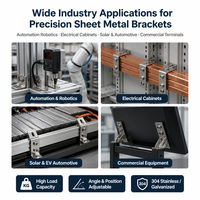 Supports en U personnalisés en acier inoxydable avec fente en arc, fentes longues et plaques d'angle à quatre trous – Approvisionnement direct usine OEM