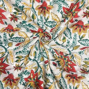Tela de Voile de Algodón Indio Premium, Sin Tejer |   Patrón a Cuadros |   Textil Transpirable y Ligero para Ropa de Verano - Product Image 4