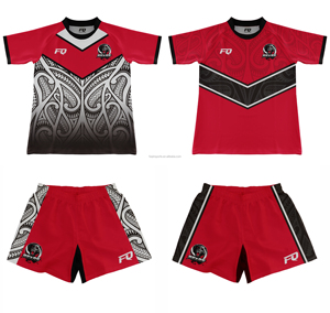 FQ kustom AU grosir Jersey rugbi kit Union pakaian sepak bola rugbi pendek untuk latihan lapangan & seragam Liga Teamwear dijual - Product Image 4