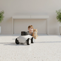 Cámara Inteligente para Mascotas, Robot de Patrulla Automática, Cámara de Seguridad HD de 2MP, Control Remoto por Aplicación, Audio Bidireccional
