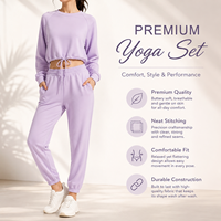 Ensemble de vêtements de travail personnalisés pour femmes, sweat-shirt à manches raglan avec cordon de serrage, pantalon de jogging, uniforme de travail en coton antibactérien