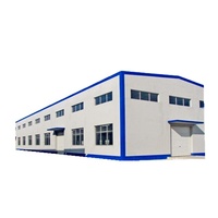 Bâtiment préfabriqué en structure métallique pour hangar, entrepôt, atelier, usine, matériaux métalliques industriels