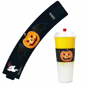 Custom disposable craft paper coffee cup paper sleeve for hot cup manufacturers