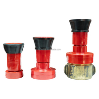 Buse de pulvérisation d'incendie en plastique légère haute pression, type torsion réglable, pour tuyau d'incendie, jet de 1,5 pouce, filetage NH