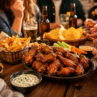 Alitas de Pollo Premium Estilo Orleans - Carne de Pollo Congelada Picante, Pollo Frito y Aperitivos para Fiestas para Exportadores