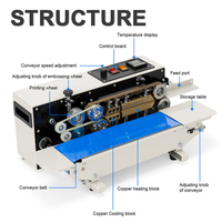 Machine de scellage thermique en polyéthylène (PE) pour sachets en papier kraft, idéale pour le café en poudre, les grains, les noix, le sucre, les bonbons, les snacks – Vente en gros, ODM, OEM, CE