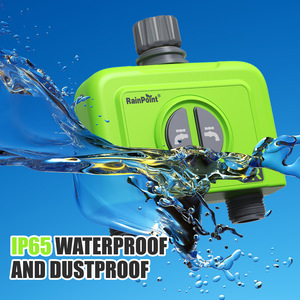 Contrôleur d'irrigation intelligent WiFi, minuterie d'arrosage 2 voies, étanche IP65, connexion filetée, minuterie d'arrosage écologique pour jardin - Product Image 4
