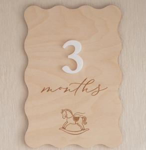 Tarjeta de hitos mensuales floral intercambiable para niña, recuerdo de bebé - Product Image 3