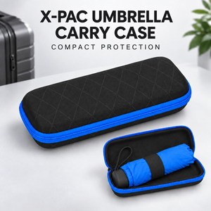 Custodia da viaggio impermeabile personalizzata per ombrello in X-PAC EVA con guscio strutturato, fodera morbida, cinturino elastico e opzioni di cerniera colorata - Product Image 1