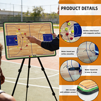 Tableau d'entraînement de basketball portable à absorption magnétique, tableau d'analyse tactique effaçable pour l'entraînement sportif
