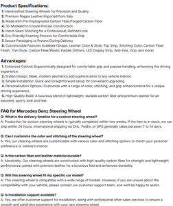 Volant en cuir semi-perforé pour <span class=keywords><strong>Audi</strong></span> R8 A3 A4 A5 <span class=keywords><strong>A6</strong></span> C7 B6 B8 B9 RS3 8V RS4 RS7 SQ5 Q3 Q5 Q7RS, fibre de carbone personnalisée, LED - Product Image 5