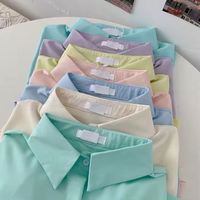 Nouvelle collection de vêtements pour femmes, édition coréenne, haut ample et polyvalent, style rétro, chemise pour femmes, chemise grande taille pour l'hiver, printemps/été