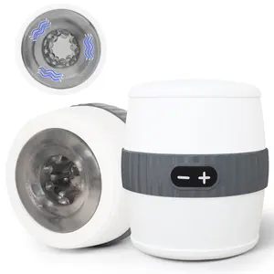 Hot Sell 12 Modi Abs + Tpe Materiaal 3.5 Cm Binnen Diameter Mannelijk Gebruik Usb Magnetisch Opladen Masturbatie Cup Seksspeeltjeswinkel Online