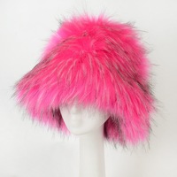 Chapeaux d'hiver en fausse fourrure moelleuse, chapeau en fourrure pour femmes, chapeau en peluche pour l'automne et l'hiver