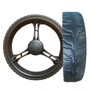 8-Inch <span class=keywords><strong>Eva</strong></span> Pu Foam Kids Fietswagen Banden Plastic Wielen Winkelwagen Golfkar Materiaal Handling Onderdelen - Product Image 6