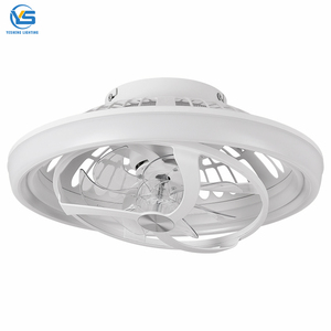 Ventilateur de plafond industriel à moteur DC avec lumière LED, télécommande, lampe en plastique - Fonctionnement silencieux, refroidissement de l'air - Product Image 1