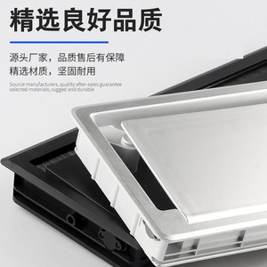 Aluminum Alloy Square <b>Cable</b> <b>Box</b> Desktop Wire Cover With Buffer Office Furniture <b>Cable</b> <b>Management</b> Organizer Minimalist Design - Product Image 2