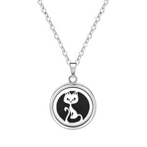 Collier diffuseur d'arômes au design animalier mignon, pendentif flacon de parfum antique - Product Image 1