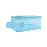 Portable séchage rapide fourre-tout fermeture éclair trousse de toilette organisateur sac Gym voyage Camping natation plage maille sac de douche