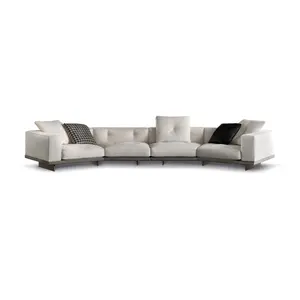 Canapé modulaire de luxe de sofas de meubles de salon de sofa de conception nordique pour l'hôtel