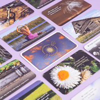 Jeu de cartes de tarot personnalisé comprenant un guide imprimé et une boîte de cartes à jouer de haute qualité