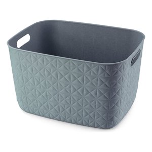 Cesta de plástico reciclado (38x29x22cm) SOFTEX Verde acqua K258708 - Product Image 1