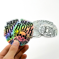 Pegatinas de Vinilo Personalizadas con Corte a Troquel, Impresión de Etiquetas Adhesivas Impermeables de PVC, Diseño de Logotipo de Empresa, Pegatinas Holográficas de Dibujos Animados