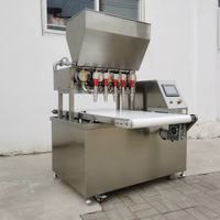 Machine de remplissage de crème à 5 pistons pour matériaux à haute viscosité, sauces et gels