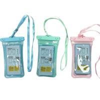 Casing HP PVC Ringan Portabel Multifungsi, Tempat Kartu, Penyangga, Tahan Air, Anti RFID, Ramah Pengisian Daya Nirkabel