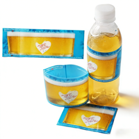 Film plastique PVC rétractable personnalisé pour boissons, bières, cosmétiques, vins, aliments, bouteilles, certifié PPWR GRS ROHS FDA, étiquette thermorétractable