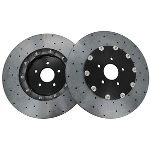 Disques de frein avant en céramique, 390mm x 32.6mm x 48.7mm, pour Nissan <span class=keywords><strong>GTR</strong></span> R35, 2 pièces - Product Image 6