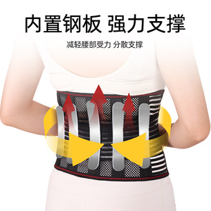 Lumbar <b>Support</b> Belt Mesh Breathable Adjustable Waist <b>Support</b> For Lower <b>Back</b> Pain Relief Adult Size - Product Image 4