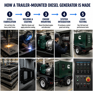 เครื่องกำเนิดไฟฟ้าดีเซลแบบเงียบพิเศษ 50KVA, เครื่องยนต์ Cummins Weichai เครื่องกำเนิดไฟฟ้ากระแสสลับสามเฟส, ระบบสตาร์ทอัตโนมัติ ATS สำหรับใช้ในบ้าน - Product Image 4