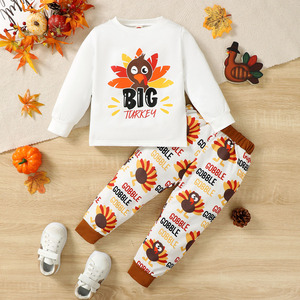 Conjuntos de Roupas para Meninos Crianças Atacado Pijamas de Algodão Moda Infantil Conjuntos Impressos para Crianças - Product Image 1