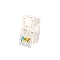 RJ45 CAT5e Ethernet réseau Keystone Jack Clip Module connecteur de prise murale Cat6 RJ45 Module d'information de Rotation du réseau