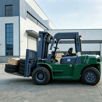 Chariot élévateur diesel de 2 tonnes, 2,5 tonnes, 3,5 tonnes, chariot élévateur à fourche, moteur IC, chariot élévateur contrepoids, CE EPA Euro 5 pour utilisation en entrepôt