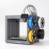 Imprimante 3D Creator 5 à 4 têtes d'impression, cadre ouvert, multicolore, 500 % plus rapide, zéro purge de résidus, calibrage entièrement automatique
