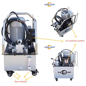 New Version DEELEAP OEM Double Acting Motor High-Pressure 700bar 10000psi Piston Hydraulic Pump <b>Power</b> Unit - Product Image 3