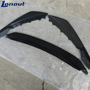 Lèvre de pare-chocs avant en fibre de carbone de style <span class=keywords><strong>SVR</strong></span> haute performance en trois parties pour kit de carrosserie de rétrofit Jaguar F-type - Product Image 3