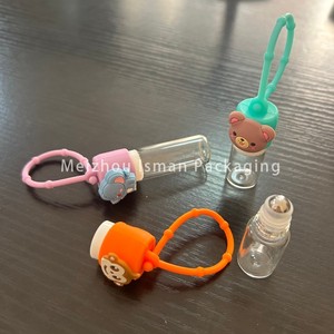 3ml 5ml dễ thương nhỏ thủy tinh Nước hoa tinh dầu quả thủy tinh cuộn trên chai mỹ phẩm du lịch xách tay với phim hoạt hình Silicone trường hợp - Product Image 2