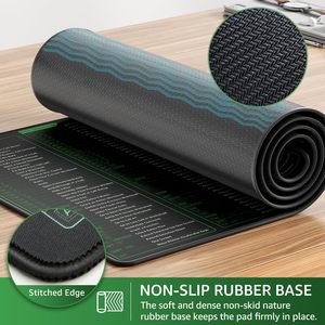 Mousepad với tất cả các phím tắt <span class=keywords><strong>Excel</strong></span> kích thước lớn bàn Thảm XXL phiên bản tiếng Anh chuột Pad Bàn phím Mat mịn cơ sở cao su - Product Image 5