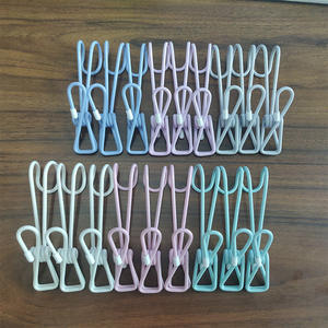 Pince <span class=keywords><strong>à</strong></span> crochet multifonctionnelle <span class=keywords><strong>à</strong></span> double niveau Pince <span class=keywords><strong>à</strong></span> <span class=keywords><strong>linge</strong></span> enduite de plastique Portable Papeterie photo et voyage Grande pince de camping - Product Image 2