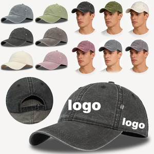 Nuovo Arrivo Cappellino da Baseball in Cotone Lavato Multicolore, Stile Vintage con Effetto Usurato, Cappello da Papà Personalizzato con Logo Ricamato 3D, Cappellino Sportivo SC002 - Product Image 1